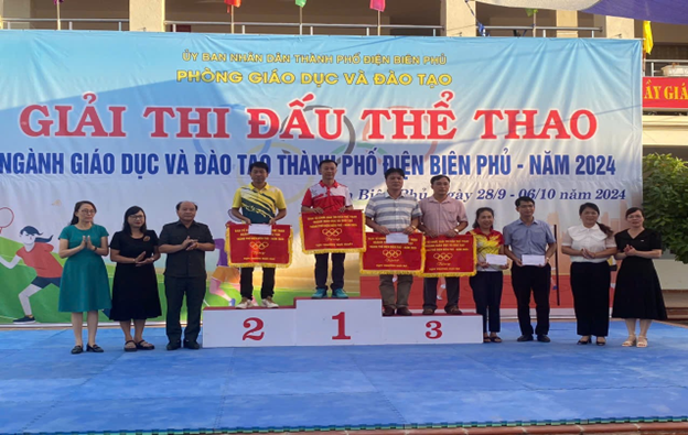 CỤM ĐƠN VỊ TRƯỜNG THANH TRƯỜNG - NOONG BUA THAM GIA GIẢI THI ĐẤU THỂ THAO NGÀNH GIÁO DỤC VÀ ĐÀO TẠO THÀNH PHỐ  ĐIỆN BIÊN PHỦ- NĂM 2024